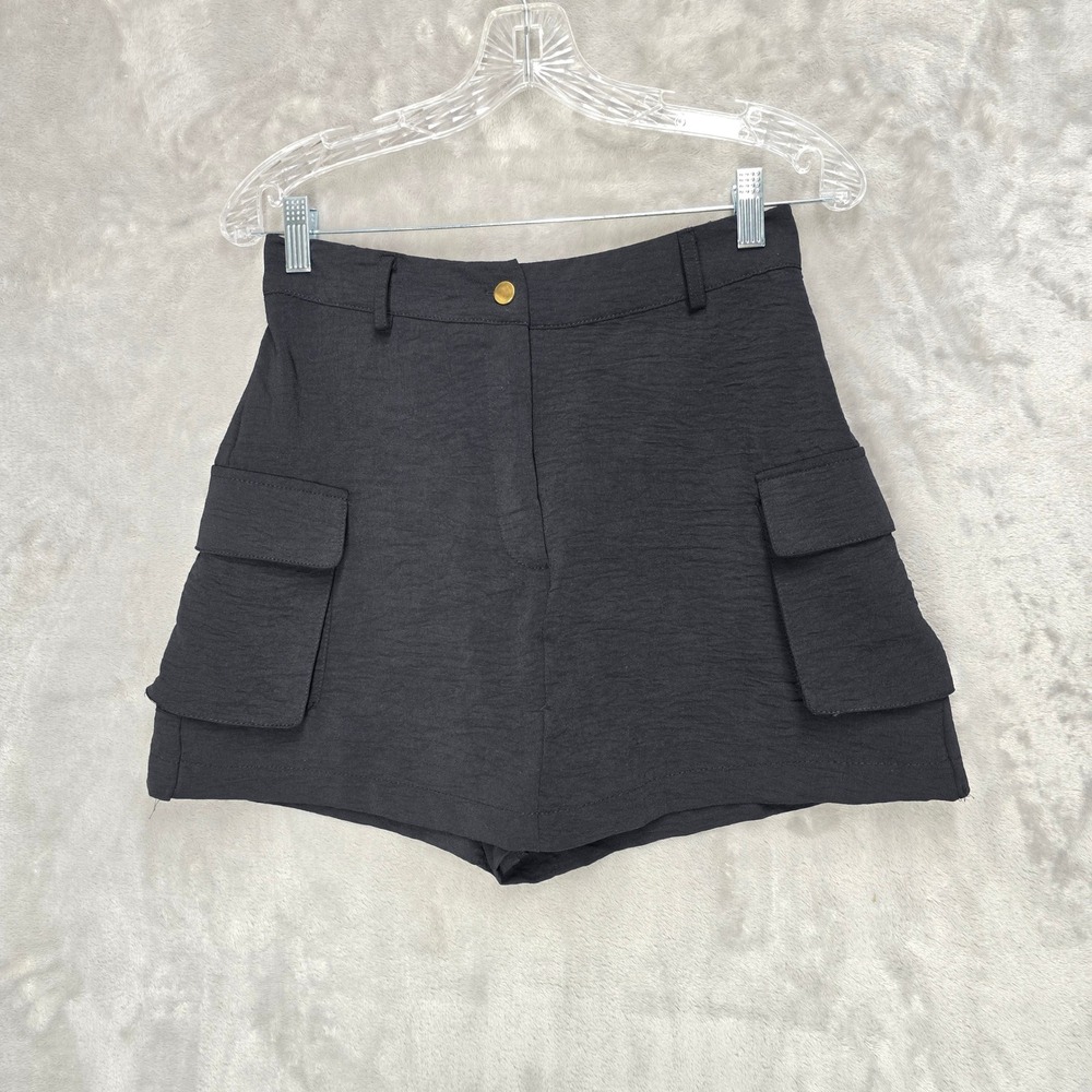 Laundry Shelli Segal Skort Shorts Women S Black Cargo High Rise Light Minimalist